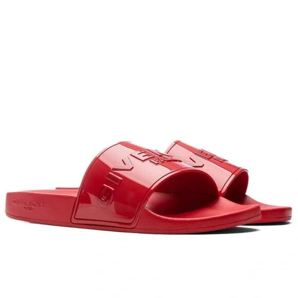 GIVENCHY Raised Logo Rubber Pool Slides Men main image 5